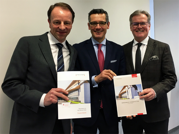 v.l.n.r. Wolfgang P. Küspert (Geschäftsführer Küspert & Küspert), Dr. Michael Fraas (Wirtschaftsreferent Stadt Nürnberg), Roland Burgis (Stv. Vorsitzender des Vorstands Sparkasse Nürnberg)